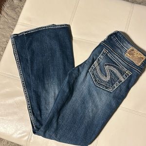 Women’s silver jeans, Aiko boot cut 27x31